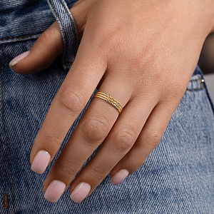 Кольцо из желтого золота