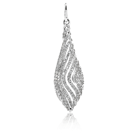 Подвеска из белого золота с бриллиантами