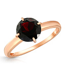 Кольцо из красного золота с гранатом