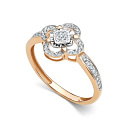 Кольцо из красного золота с бриллиантами