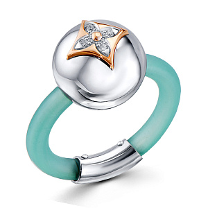 Кольцо из белого золота с бриллиантами