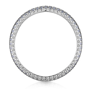 Кольцо из серебра с фианитом