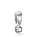 Подвеска из белого золота с бриллиантом