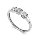 Кольцо из белого золота с бриллиантами