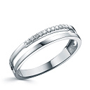 Кольцо из белого золота с бриллиантами