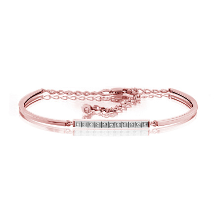 Браслет из красного золота с бриллиантами