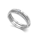 Кольцо из белого золота