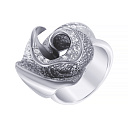 Кольцо из серебра с фианитом