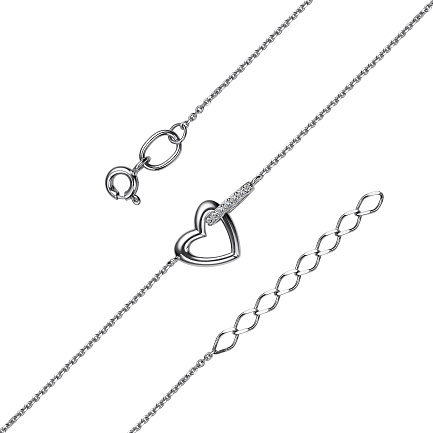 Браслет из белого золота с бриллиантами