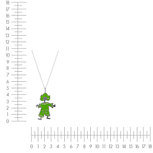 Подвеска из серебра с эмалью