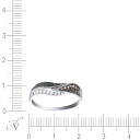 Кольцо из белого золота с бриллиантами