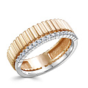 Кольцо из красного золота с бриллиантами