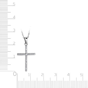 Колье из серебра с фианитами