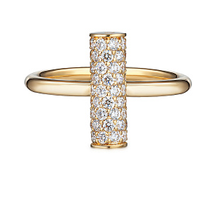 Кольцо из желтого золота с бриллиантами