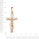 Крест из комбинированного золота