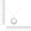 Подвеска из серебра с фианитом