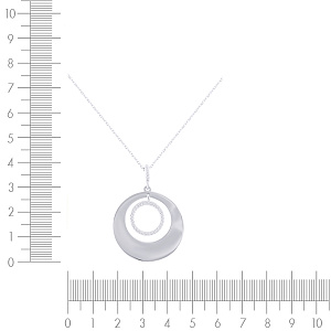 Подвеска из серебра с фианитом