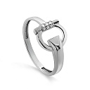 Кольцо из серебра с фианитами