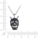 Подвеска из белого золота с рубинами