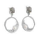 Серьги с английским замком из серебра