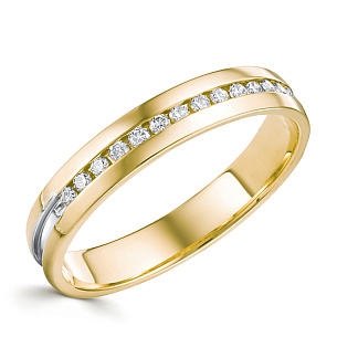 Кольцо обручальное из желтого золота