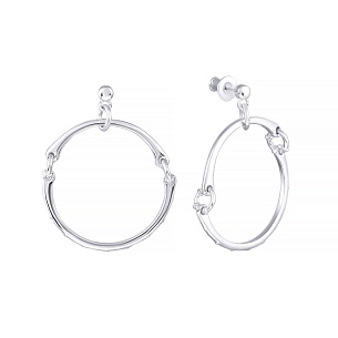 Пусеты из серебра