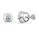 Серьги из белого золота с бриллиантами