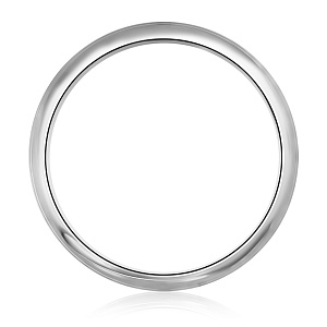 Кольцо обручальное из белого золота