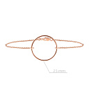 Браслет декоративный из красного золота