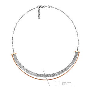 Колье из серебра с позолотой