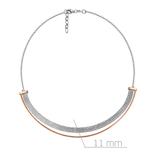 Колье из серебра с золочением