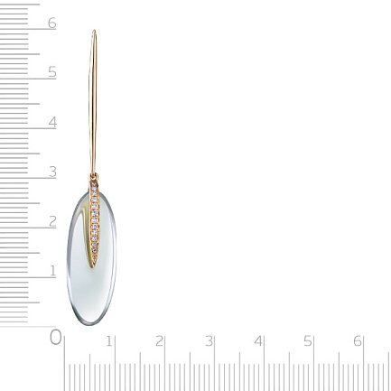 Подвеска из желтого золота с аметистом, бриллиантами