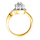 Кольцо из желтого золота с бриллиантами