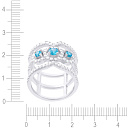Кольцо из серебра с фианитом