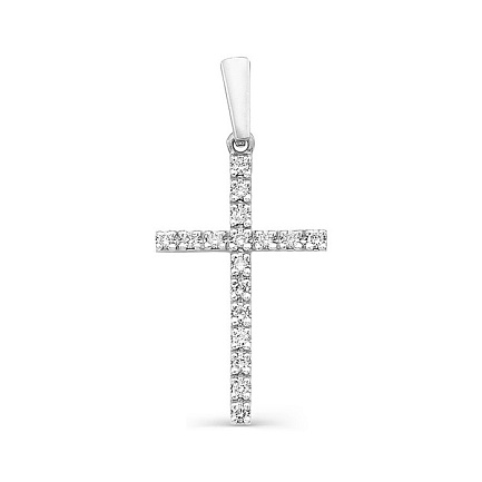 Подвеска из белого золота с бриллиантами