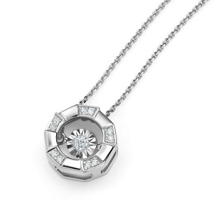 Колье из белого золота