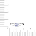 Кольцо из белого золота с бриллиантом