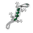 Брошь из серебра с фианитом