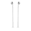 Серьги из белого золота с бриллиантами