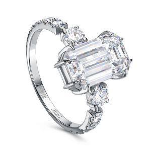 Кольцо из белого золота