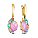 Серьги с английским замком из серебра