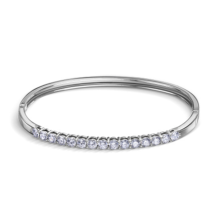 Браслет декоративный из белого золота с бриллиантами