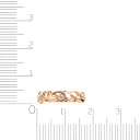 Кольцо из красного золота с фианитом