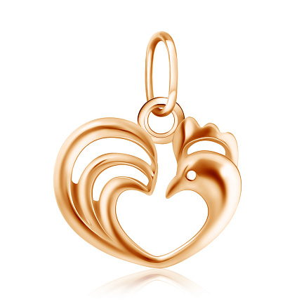 Подвеска из красного золота