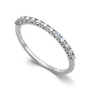 Кольцо из белого золота с бриллиантами