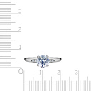 Кольцо из серебра с фианитом