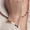 Браслет из красного золота с фианитами