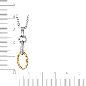 Колье из серебра с позолотой