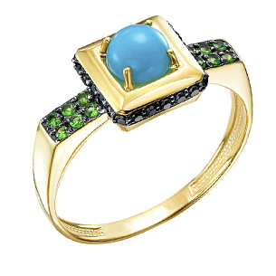 Кольцо из желтого золота