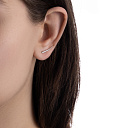 Серьги Клаймберы из серебра